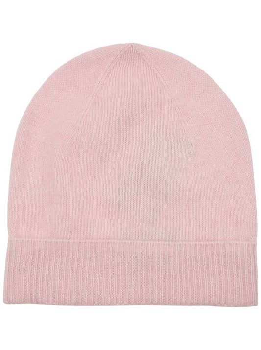 💕 Zwillingsherz Mütze "Ribbon Edge Beanie" 100 % Kaschmir Rose