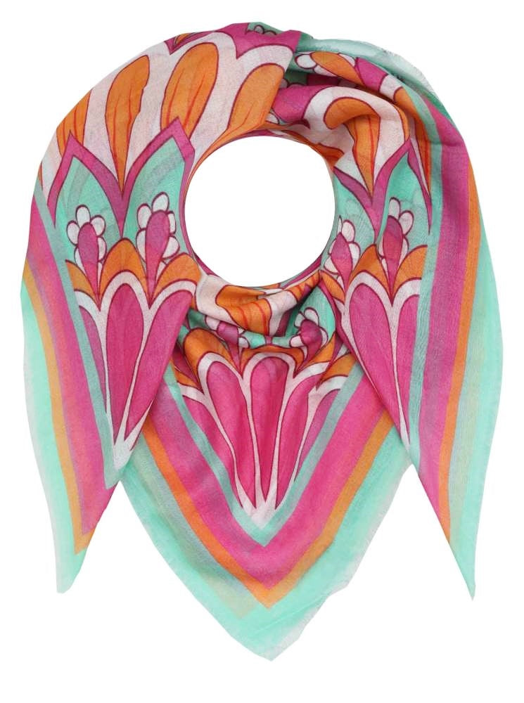 💕 Zwillingsherz Dreieckstuch Viereck "Elia" Grün