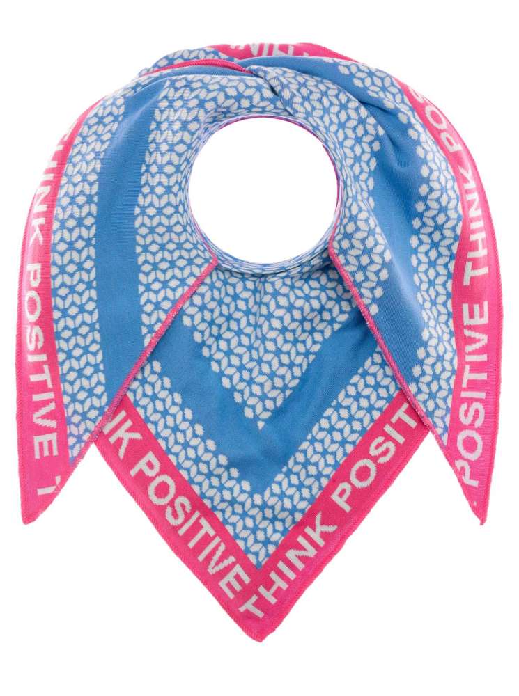💕 Zwillingsherz Dreieckstuch "Eika" Baumwolle Blau