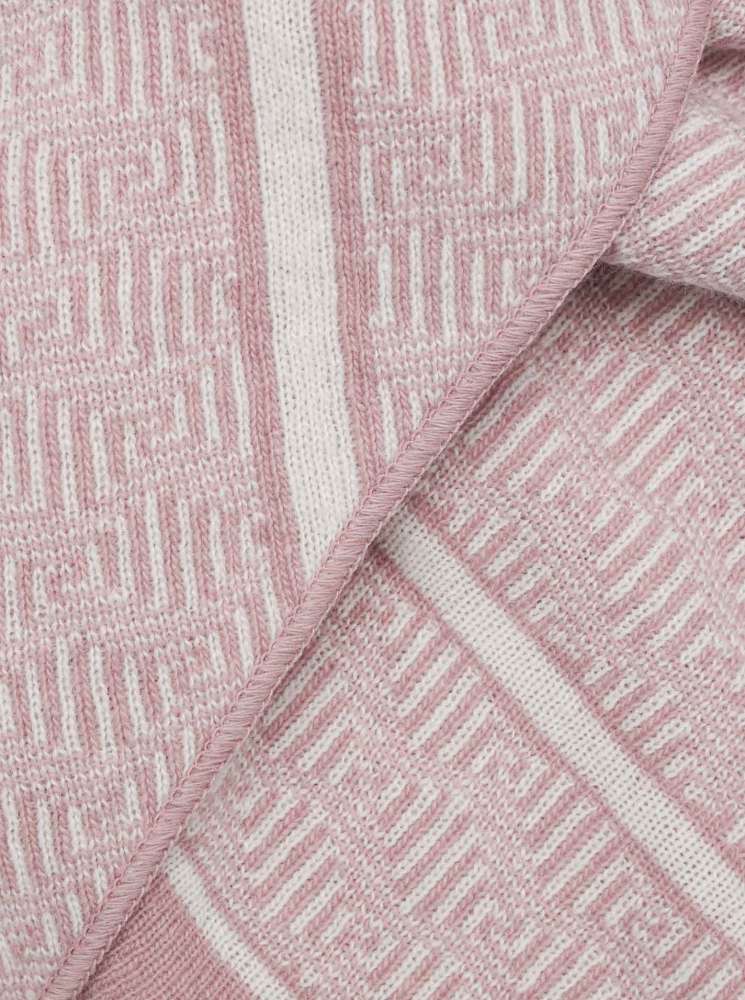 💕 Zwillingsherz Dreieckstuch "Labyrinth Story" mit Kaschmir Altrosa