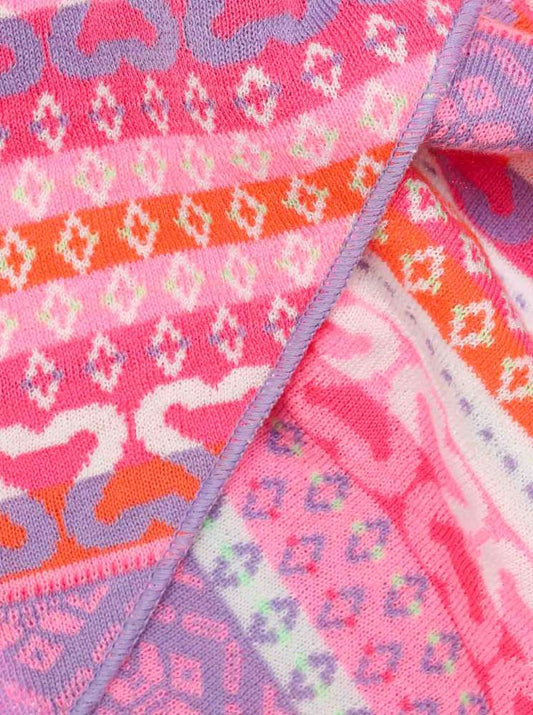 💕 Zwillingsherz Dreieckstuch "Maralda" Baumwolle Flieder