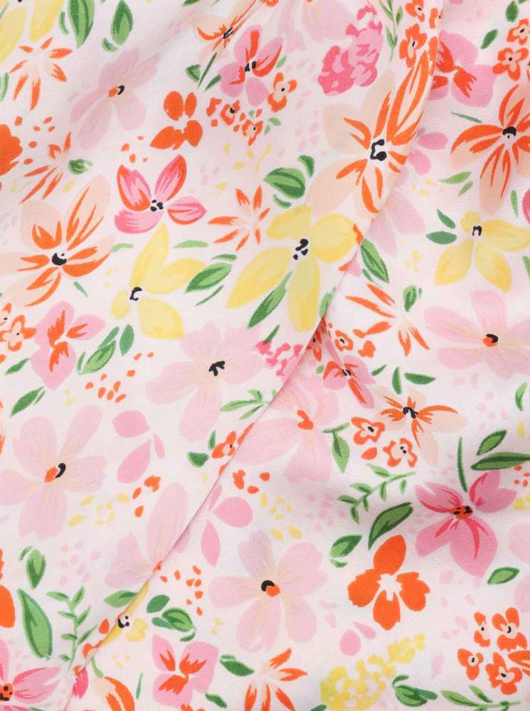💕 Zwillingsherz Dreieckstuch "Camellia" Bambus Orange