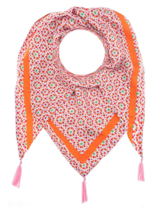 💕 Zwillingsherz Dreieckstuch "Riane" Bambus Rot