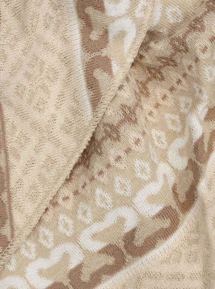 💕 Zwillingsherz Dreieckstuch "Maralda" Baumwolle Beige