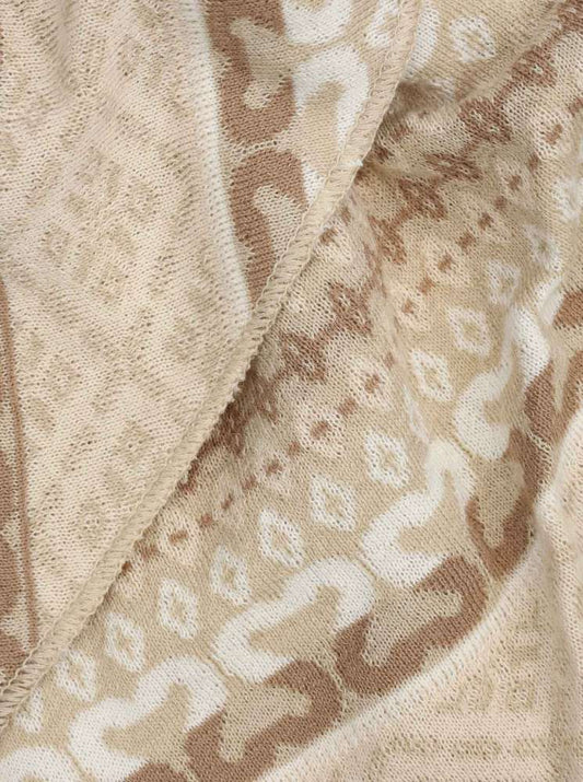 💕 Zwillingsherz Dreieckstuch "Maralda" Baumwolle Beige