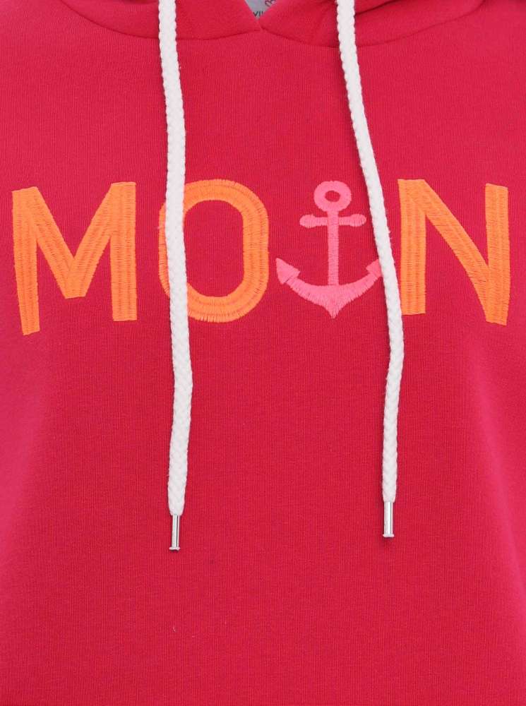 đź’• Zwillingsherz Sweatshirt Hoodie "Rahel" Sweater Baumwolle Berry