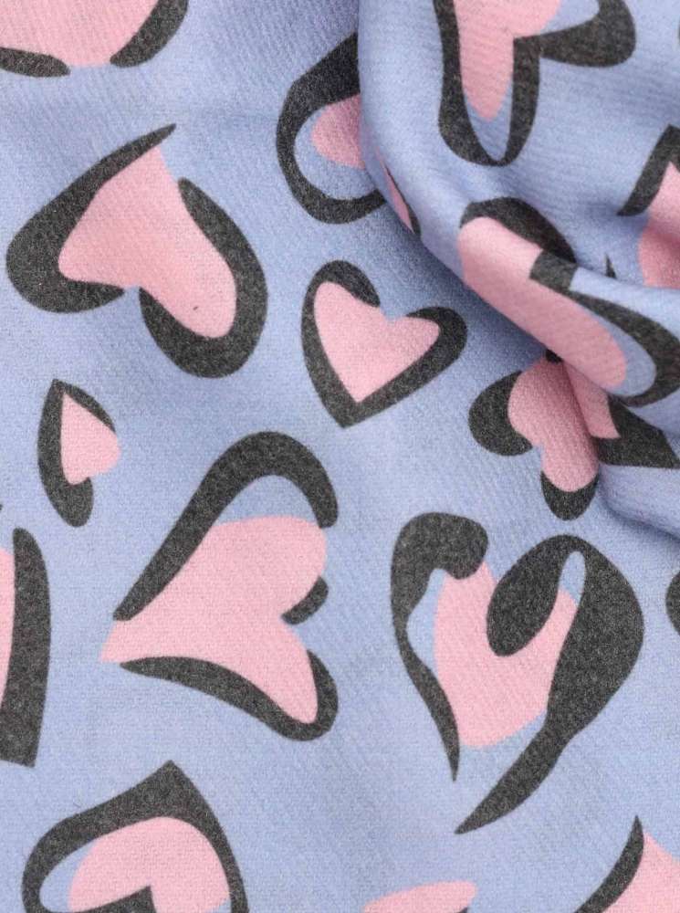 💕 Zwillingsherz Schal "Randy" Blau