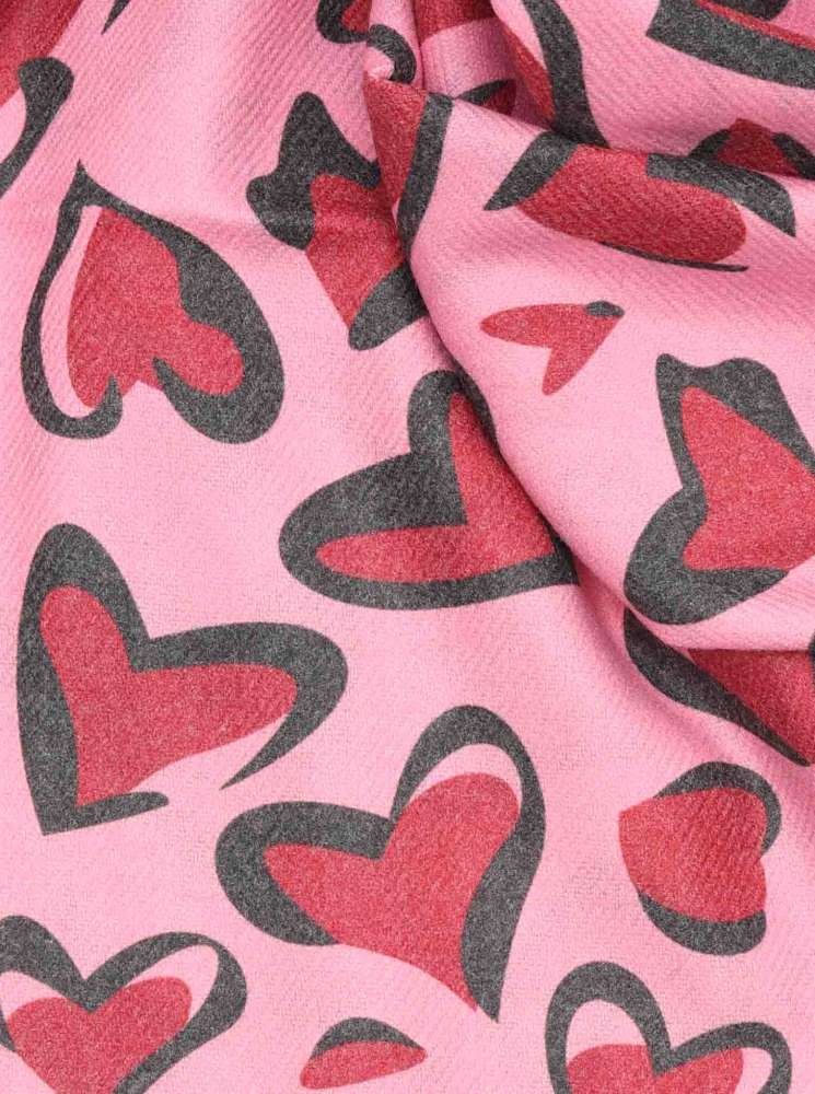 💕 Zwillingsherz Schal "Randy" Pink