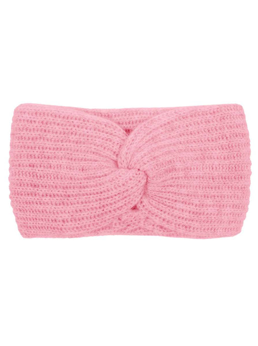 💕 Zwillingsherz Stirnband 100 % Cashmere "Rippen" Kaschmir Pink