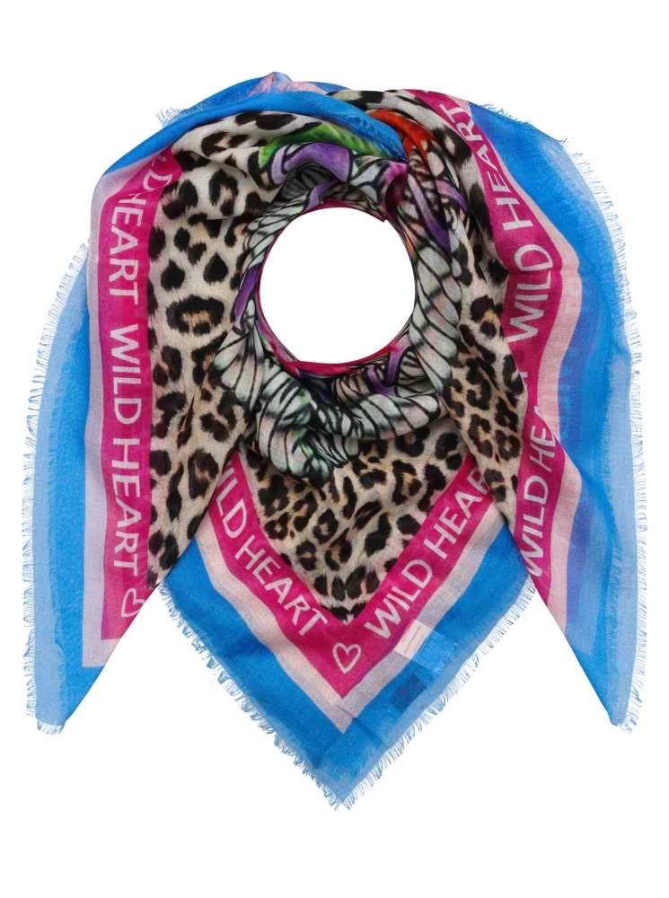 💕 Zwillingsherz Dreieckstuch Viereck "Philia" Blau