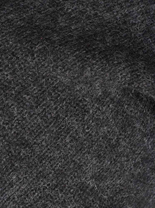 💕 Zwillingsherz Mütze Beanie 100 % Kaschmir Anthrazit