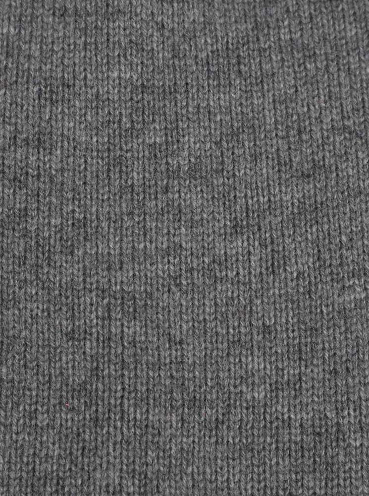 💕 Zwillingsherz Mütze Beanie 100 % Kaschmir Mittelgrau