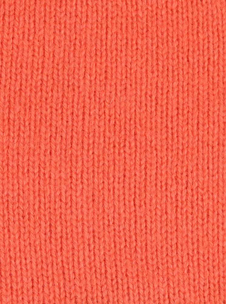 💕 Zwillingsherz Mütze Beanie 100 % Kaschmir Neonorange