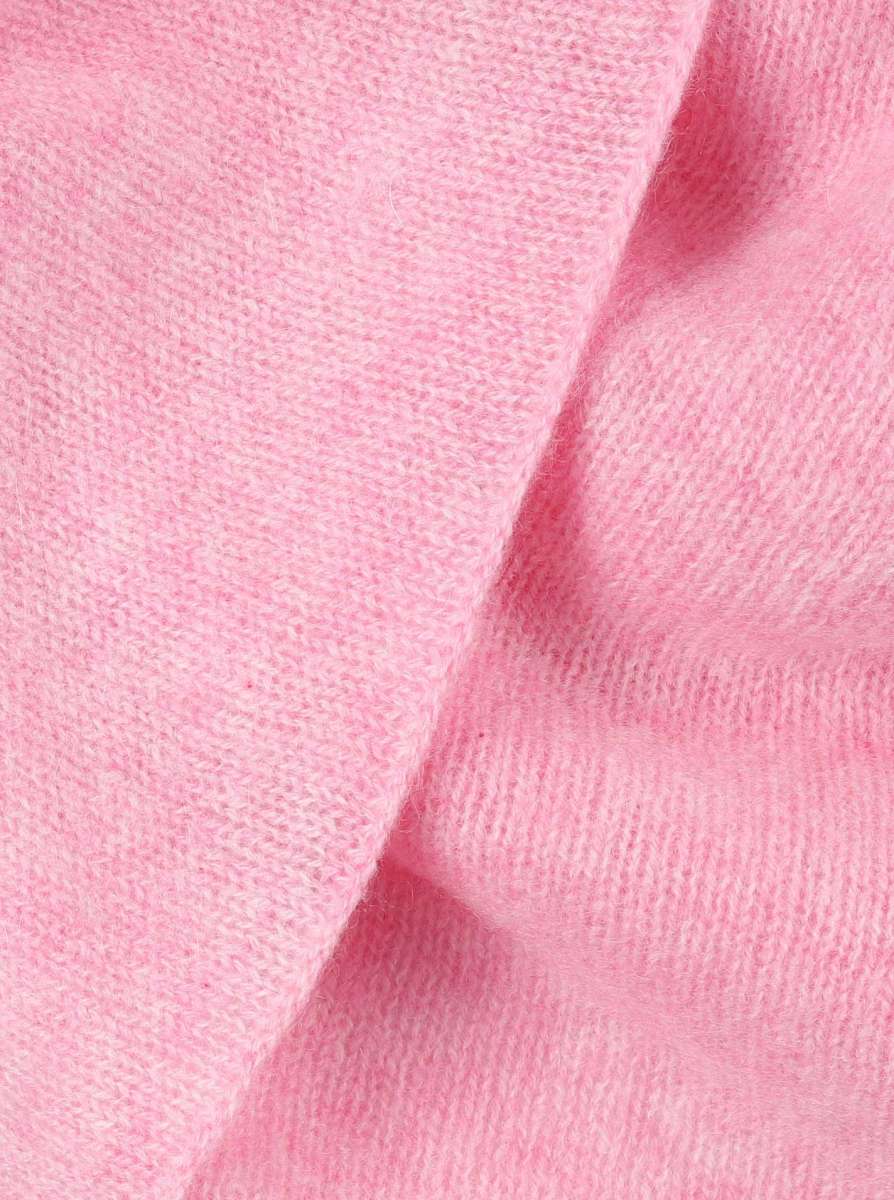 đź’• Zwillingsherz Dreieckstuch "100 % Cashmere" Kaschmir Melangepink