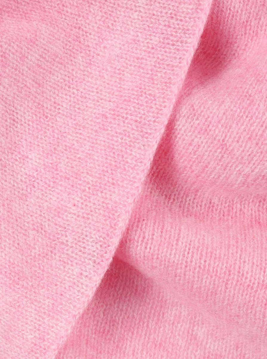💕 Zwillingsherz Dreieckstuch "100 % Cashmere" Kaschmir Melangepink
