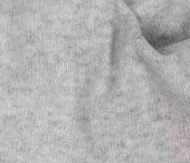 💕 Zwillingsherz Dreieckstuch "100 % Cashmere" Kaschmir Hellgrau