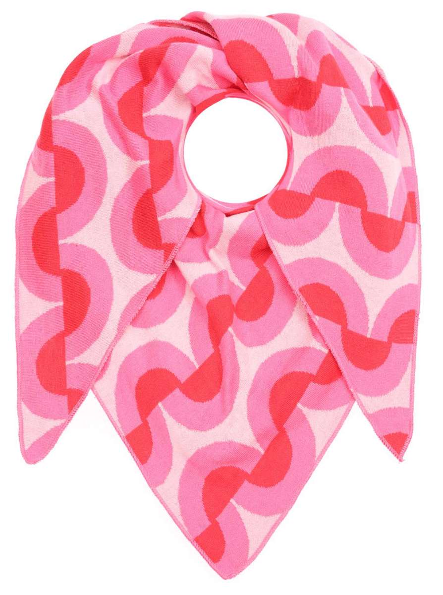 💕 Zwillingsherz Dreieckstuch "Ari" Baumwolle Pink