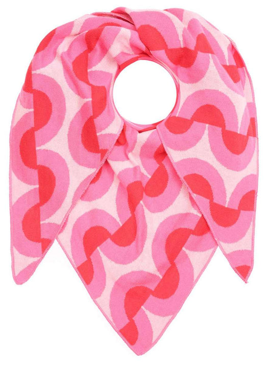 💕 Zwillingsherz Dreieckstuch "Ari" Baumwolle Pink
