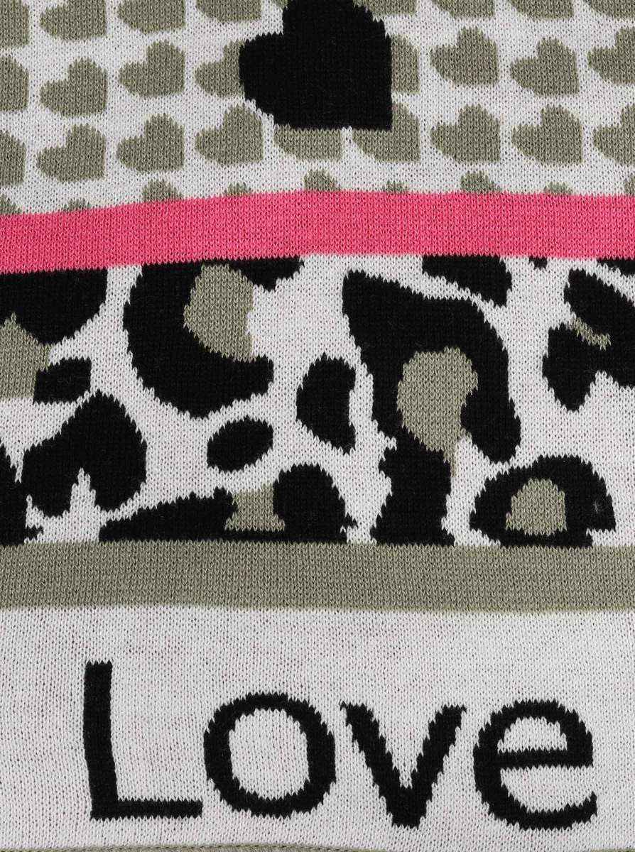 đź’• Zwillingsherz Dreieckstuch "Love is love" Baumwolle Khaki