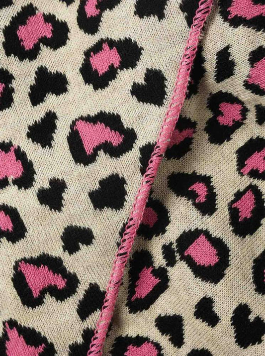 💕 Zwillingsherz Dreieckstuch "Leo Herzi" Baumwolle Beige Pink