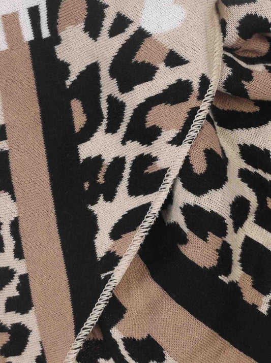 💕 Zwillingsherz Dreieckstuch "Wild Side of Life" Baumwolle Beige