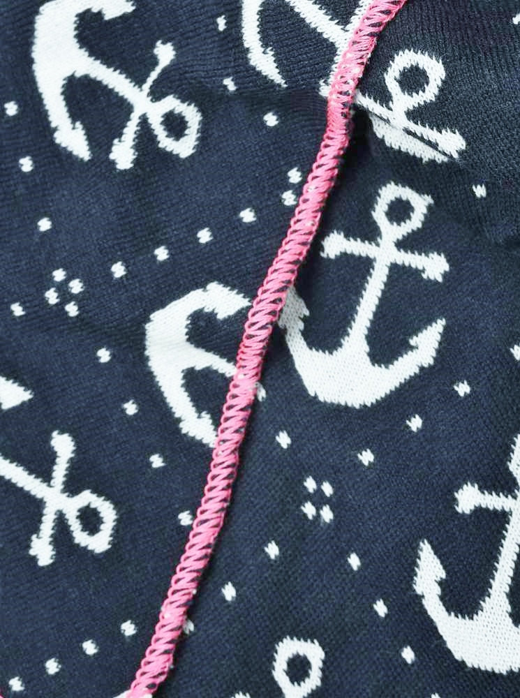 đź’• Zwillingsherz Dreieckstuch "Thalea" Baumwolle Marine Pink