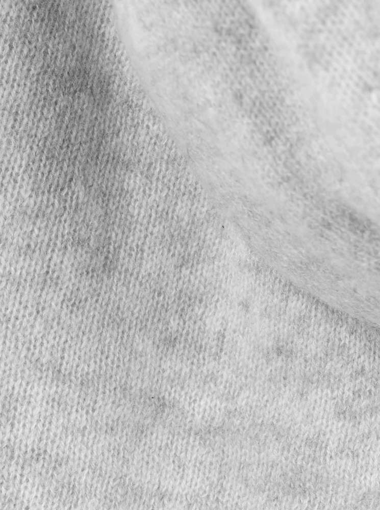 💕 Zwillingsherz XXL Fransenschal "Uni" 100 % Cashmere Schal Stola Kaschmir Hellgrau