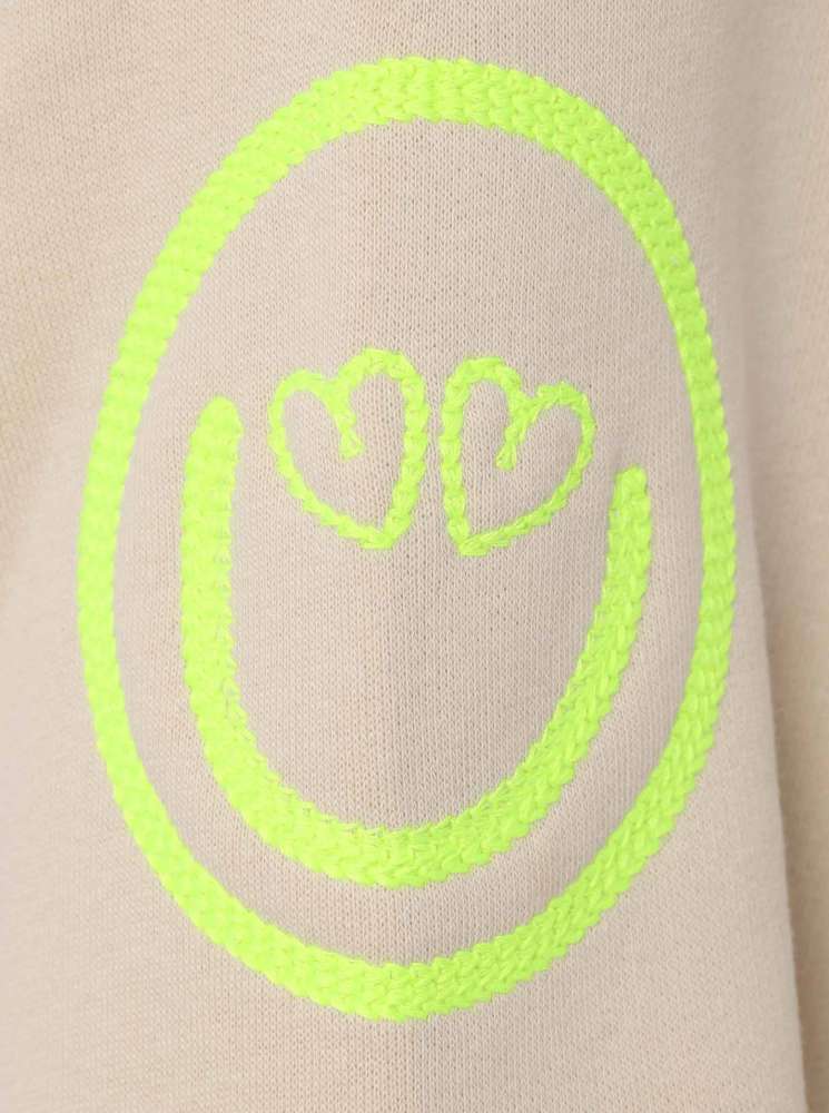 đź’• Zwillingsherz Sweatshirt Hoodie "Alissa" Sweater Baumwolle Beige