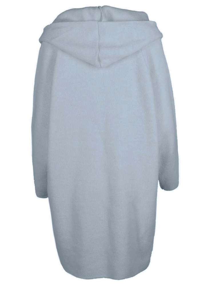 💕 Zwillingsherz Strickjacke "Annabell" Hellblau Strickmantel offen