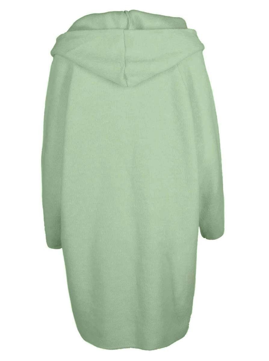 💕 Zwillingsherz Strickjacke "Annabell" Mint Strickmantel offen