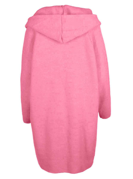 💕 Zwillingsherz Strickjacke "Annabell" Rosa Strickmantel offen