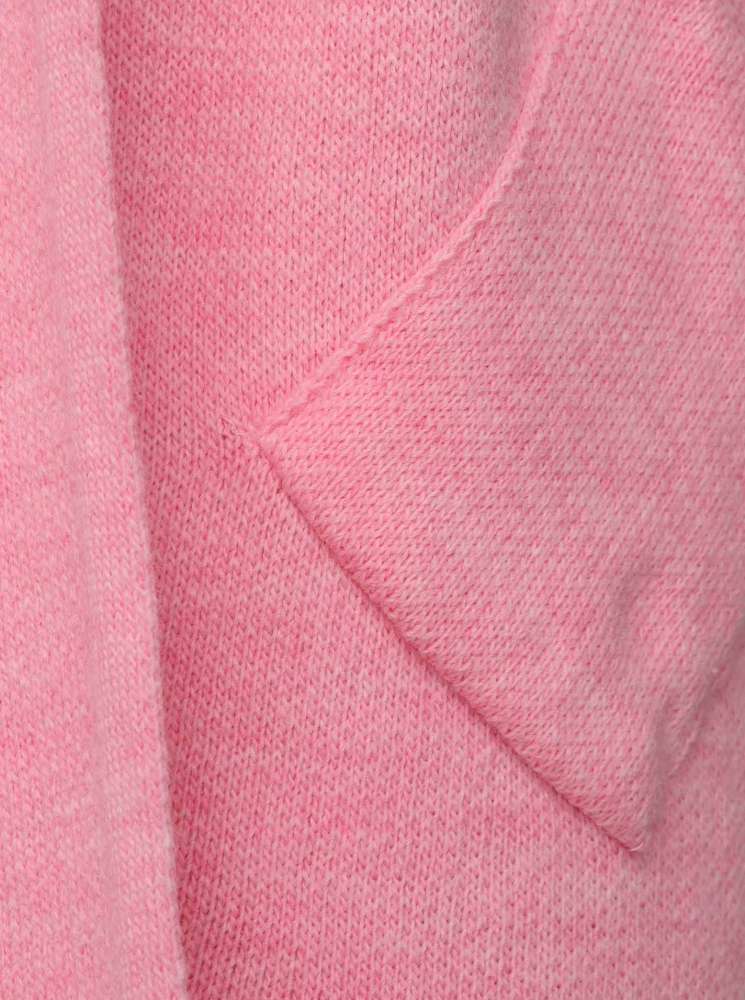 💕 Zwillingsherz Strickjacke "Annabell" Rosa Strickmantel offen