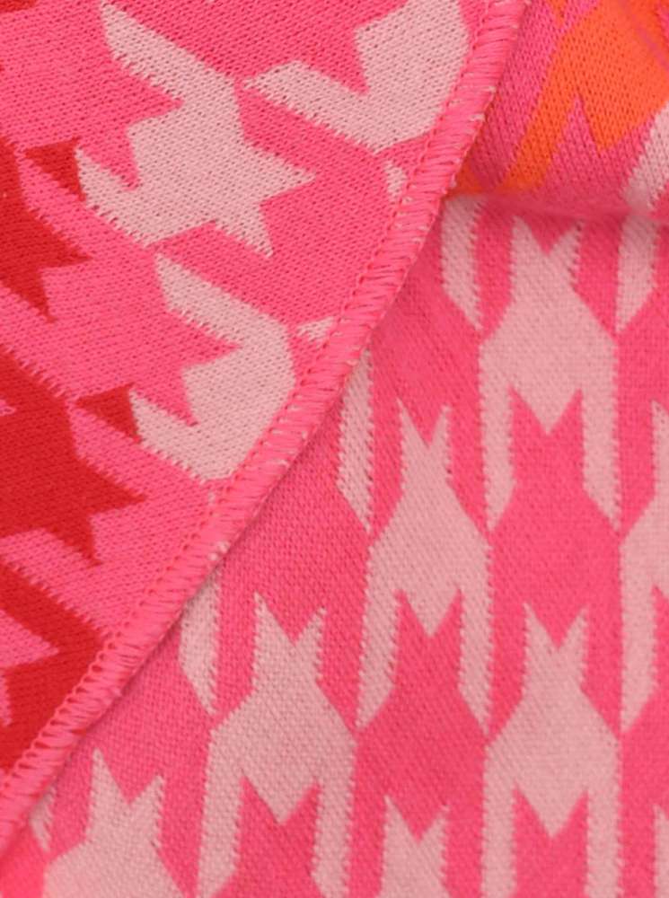 💕 Zwillingsherz Dreieckstuch "Christa" Baumwolle Pink