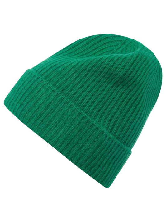 💕 Zwillingsherz Mütze "Ripped Beanie" 100 % Kaschmir Grün