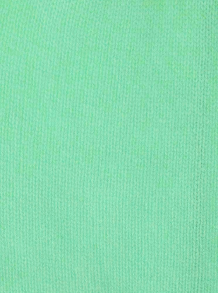 💕 Zwillingsherz Mütze Beanie "Pastell" 100 % Kaschmir Mint