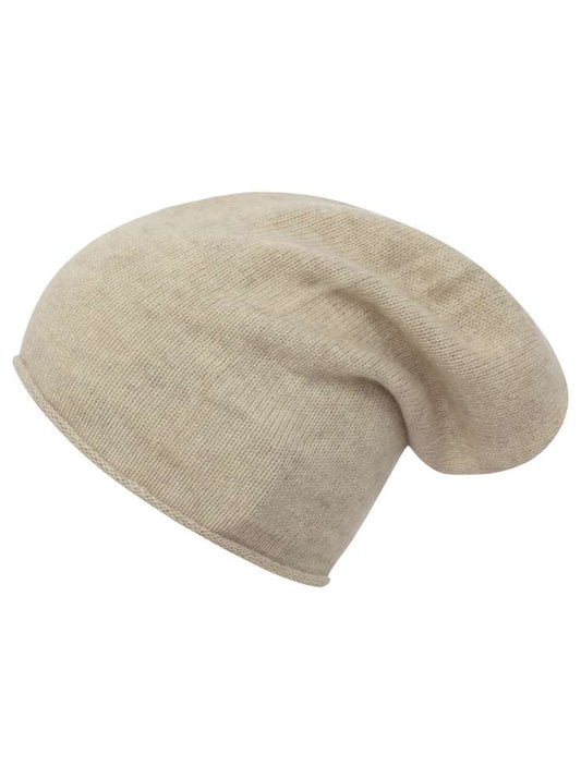 💕 Zwillingsherz Mütze "Classic" Blogger Beanie Wolle Fleece Hellbeige