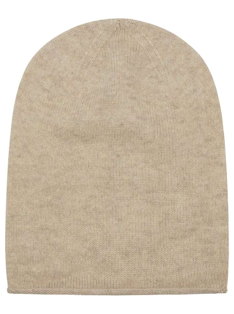 💕 Zwillingsherz Mütze "Classic" Blogger Beanie Wolle Fleece Hellbeige
