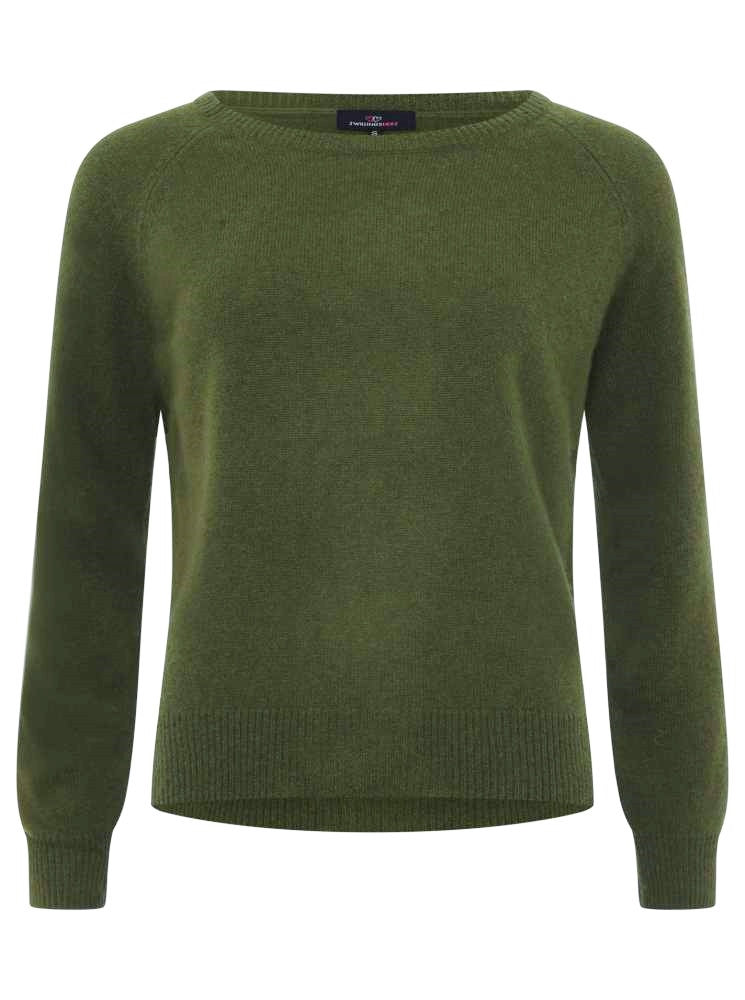💕 Zwillingsherz Pullover Pulli "Blogger Style" 100 % Kaschmir Cashmere Khaki