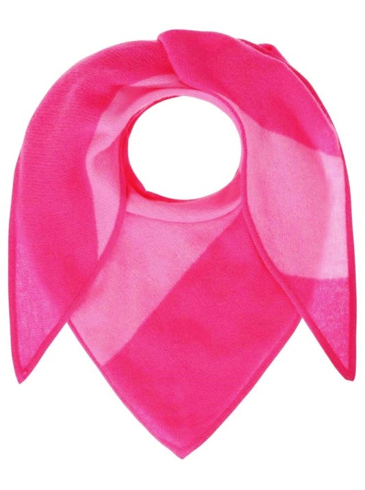 💕 Zwillingsherz Dreieckstuch "Streifen" 100 % Cashmere Kaschmir Rosa
