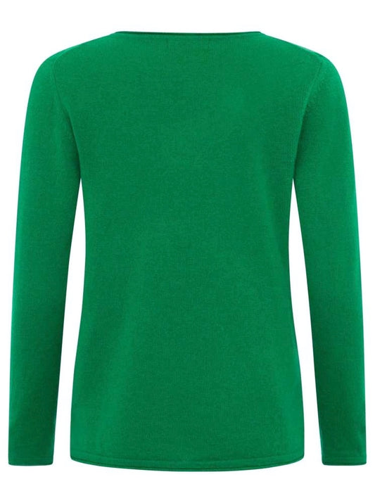 💕 Zwillingsherz Pullover Pulli "Rundhals" 100 % Kaschmir Cashmere Grün