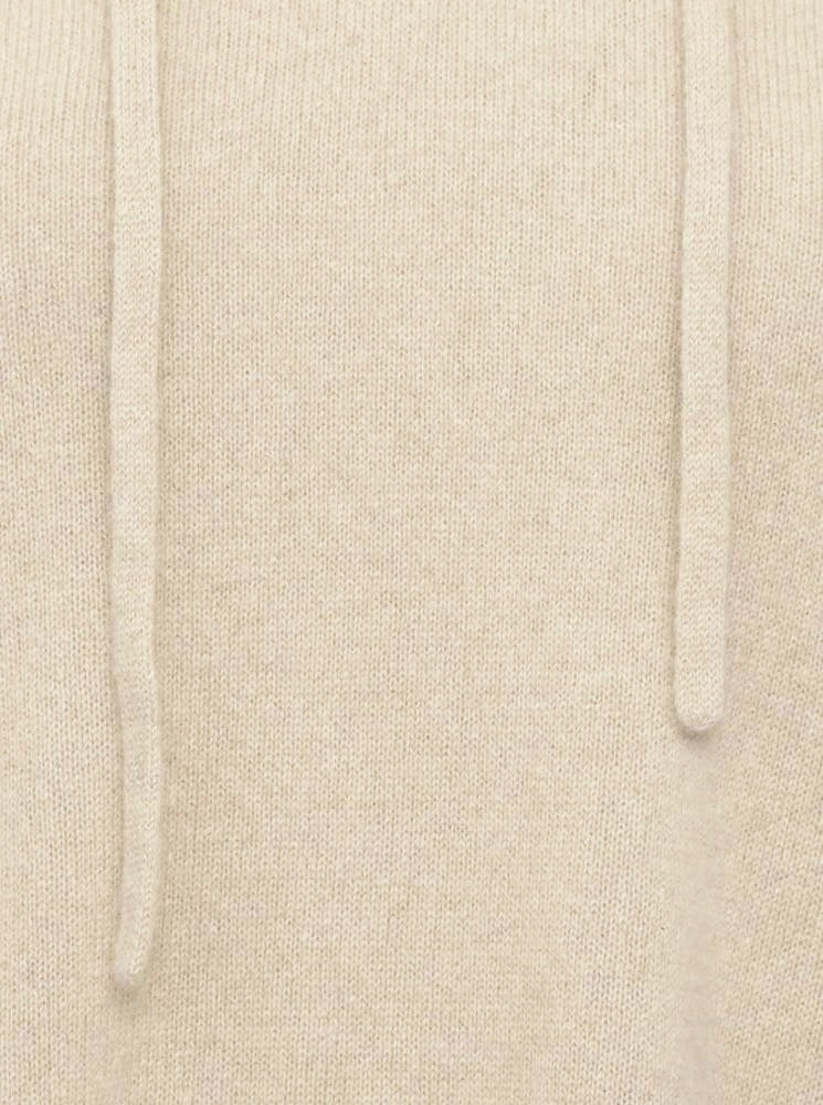 💕 Zwillingsherz Pullover Pulli Hoodie 100 % Kaschmir Kapuze Hellbeige