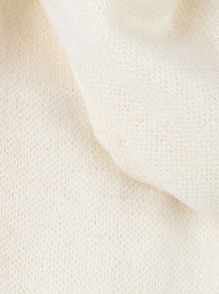 💕 Zwillingsherz Herren Schal 100 % Cashmere "Classic" Kaschmir Weiß