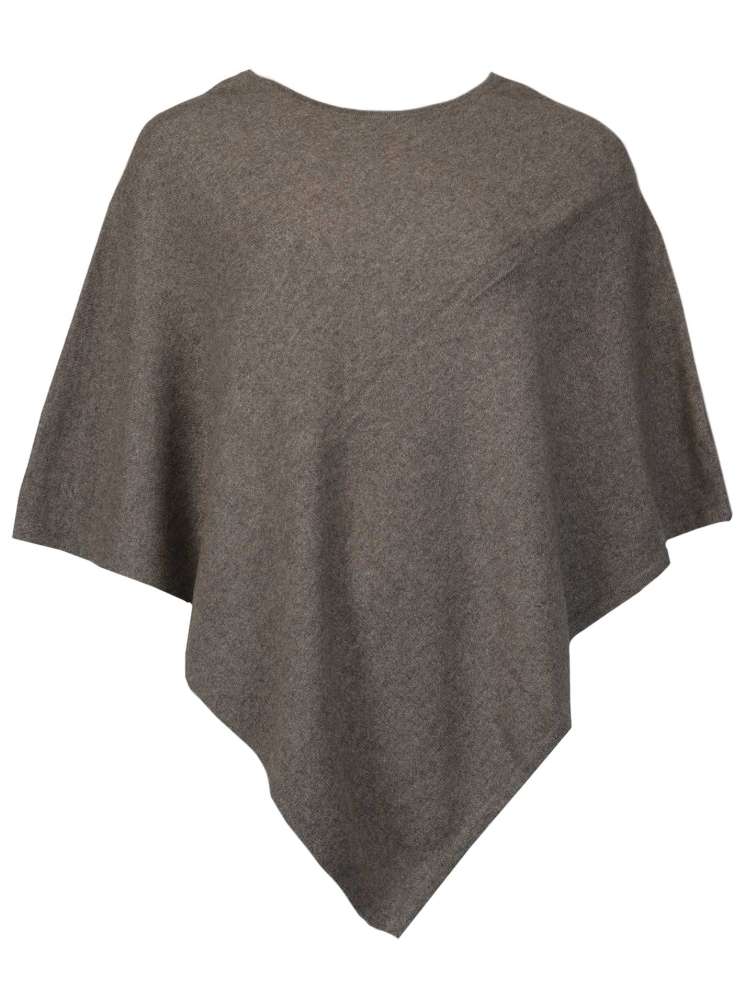 💕 Zwillingsherz Poncho Cape 100 % Kaschmir Cashmere Taupe