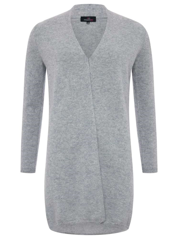 💕Zwillingsherz Strickjacke "Graz" 100 % Kaschmir Grau