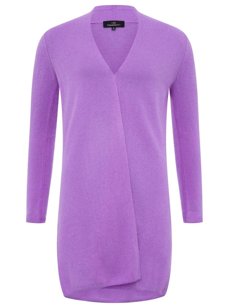 💕Zwillingsherz Strickjacke "Graz" 100 % Kaschmir Lila