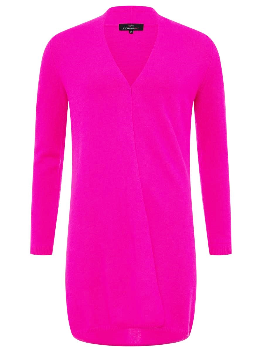 💕Zwillingsherz Strickjacke "Graz" 100 % Kaschmir Loose Knit Neonpink