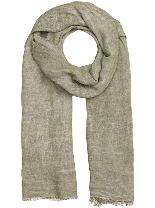 💕 Zwillingsherz Schal Tuch "Laura" Khaki Bambus nachhaltig