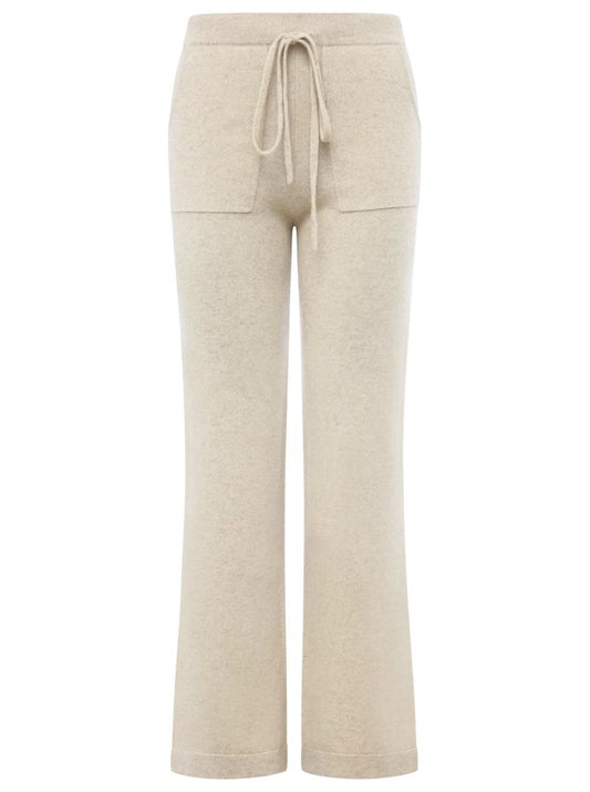 💕Zwillingsherz Jogger Hose "Uni" Pants 100 % Cashmere Hellbeige