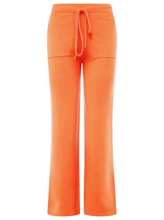 💕Zwillingsherz Jogger Hose "Uni" Pants 100 % Cashmere Neonorange