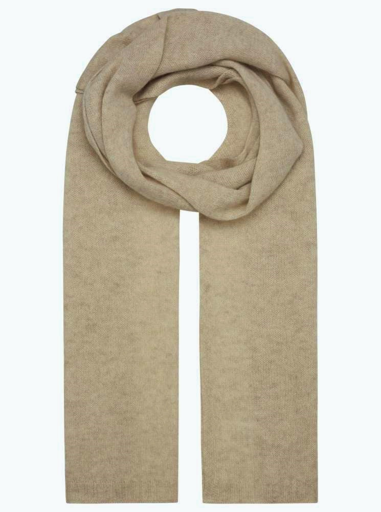 💕 Zwillingsherz Schal 100 % Cashmere "Classic" Kaschmir Dunkelbeige